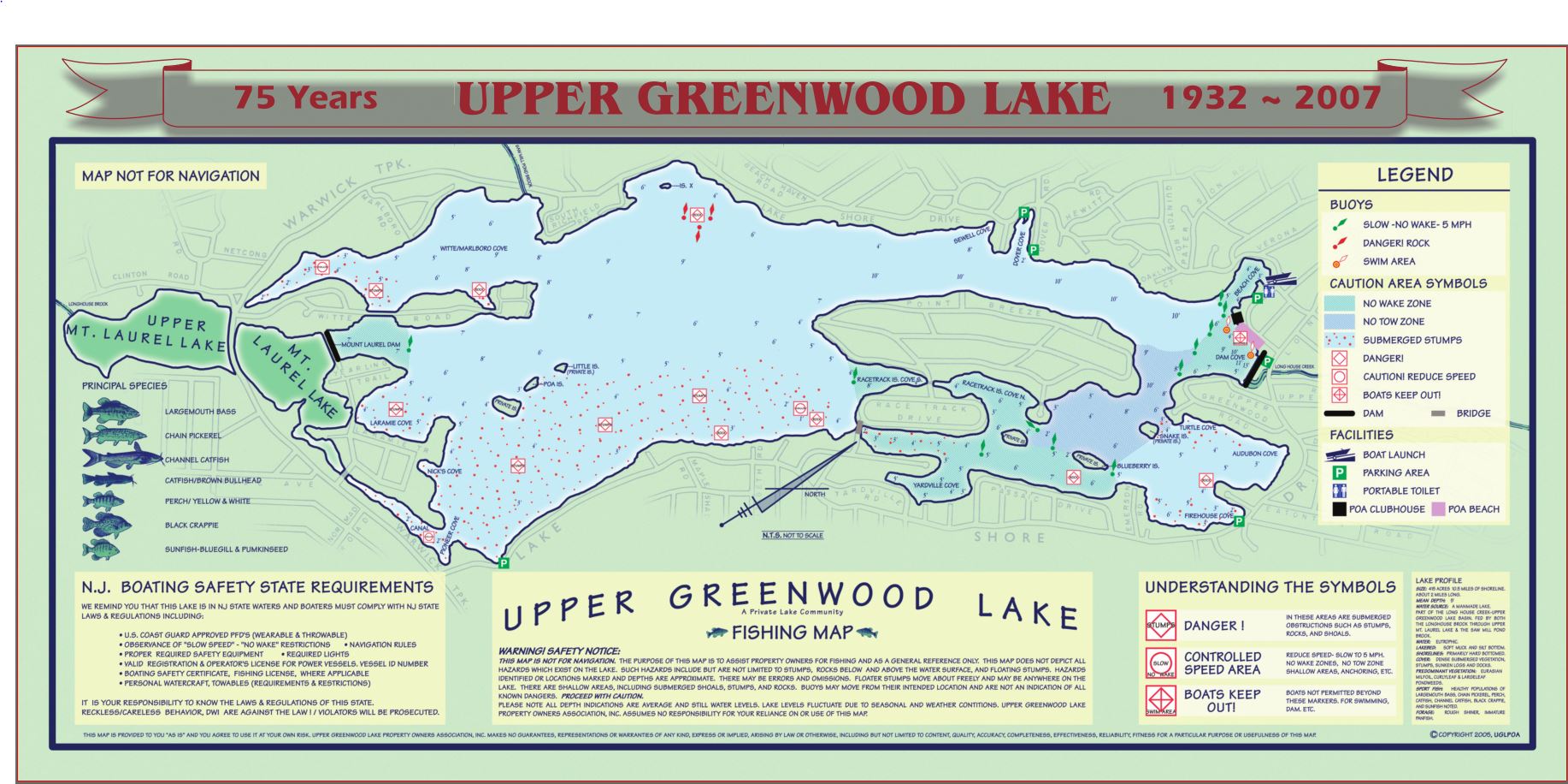Lake Nockamixon Depth Chart